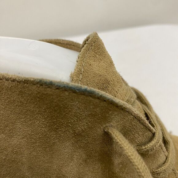 J Crew MacAlister Tan Suede Leather Wedge Heel Ankle Bootie in Flax Womens 8 - Picture 8 of 11